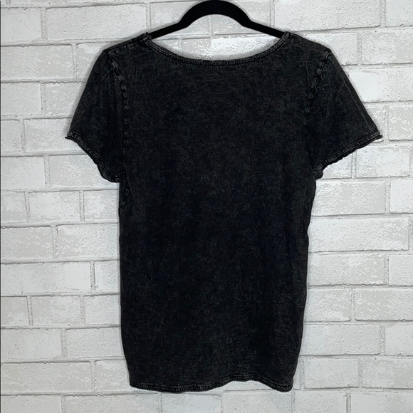 Patrons of Peace Black Faded Patterned Tee - Picture 6 of 9